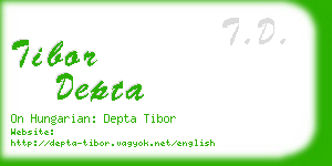 tibor depta business card